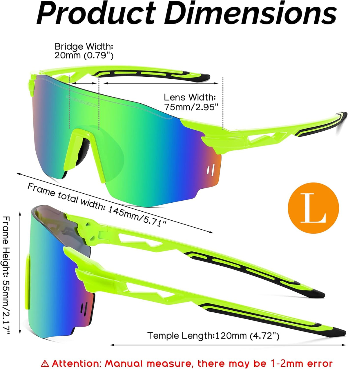 ÉÌƷͼƬ 29 | B0CYZM95KC | FEISEDY Rimless Sports Sunglasses for Men Women Tr90 Frame for Cycling Fishing Running B0116