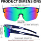 商品图片 23 | B0DBVLTVQD | FEISEDY Kids Sunglasses Youth Baseball Sun Glasses, UV400 Sports Cycling Softball Sunglasses for Adult Boys Girls B0227