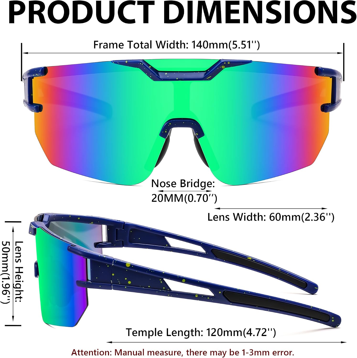商品图片 23 | B0DBVLTVQD | FEISEDY Kids Sunglasses Youth Baseball Sun Glasses, UV400 Sports Cycling Softball Sunglasses for Adult Boys Girls B0227