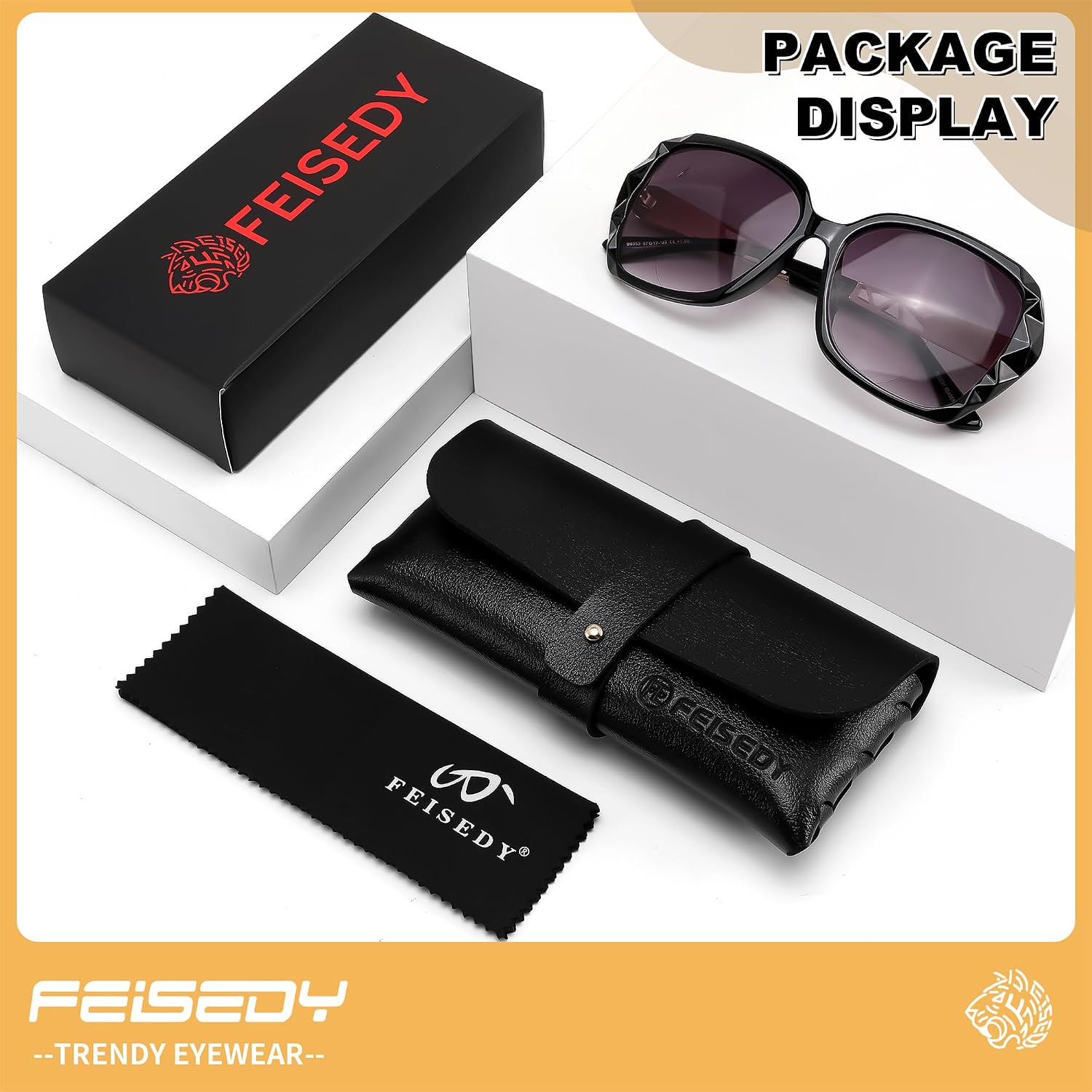 商品图片 14 | B0GSVYSZZX | FEISEDY Oversized Butterfly Bifocal Sunglasses Reader for Women B0353