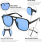 商品图片 107 | B09J8999GR | FEISEDY Retro Square Aviator Sunglasses Women Men 70s Vintage Trendy Plastic Frame Sun Glasses B2835