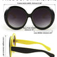 商品图片 12 | B0C7ZVD4MD | FEISEDY Oval Oversized Trendy Sunglasses Women Men Stylish Retro Big Frame Vacation Sun Glasees UV400 Protection B0017