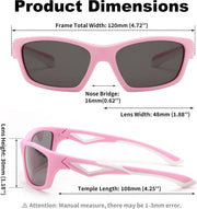 ÉÌƷͼƬ 34 | B0D1GDXPL3 | FEISEDY Kids Polarized Sunglasses TR90 Sports Cycling Glasses UV400 for Boys Girls Age 3-10 B0160