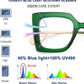 商品图片 26 | B08DF5QRXC | FEISEDY Oversized Square Blue Light Blocking Glasses Eye Strain Glare Pearl Inlay Arm Cat Eye Fashion Eyewear B2639