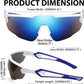 商品图片 13 | B0B2WDLNDM | FEISEDY Sports Sunglasses, with 5 Lenses for Men Women, TR90 Lightweight, Baseball Cycling Motorcycle Running Golf B2940
