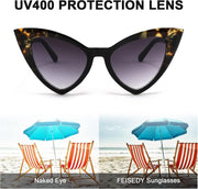 ÉÌƷͼƬ 4 | B09SPTCVBR | FEISEDY Retro Cat Eye Sunglasses for Women Fashion Vintage Cateye Sun Glasses B2235
