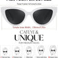 商品图片 31 | B0GVF3CZ9N | FEISEDY Cat eye Sunglasses Polarized and Retro Stylish for Women Men B0428 | UV400 Protection, for Driving Fishing Beach Travel and Party, Metal Accents, Versatile Styling