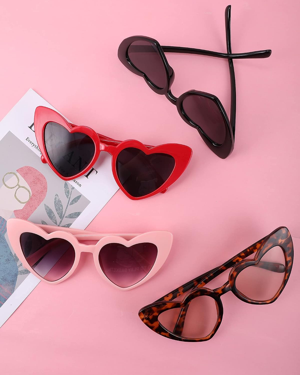 ÉÌƷͼƬ 39 | B08K4J65LX | FEISEDY Vintage Heart Shaped Sunglasses Women Stylish Love Eyeglasses B2421-P1