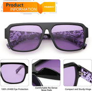 ÉÌƷͼƬ 19 | B0D3M21LQ4 | FEISEDY Square Sunglasses for Women Men Rectangle Classic Sunglasses Designer Thick Frame Shades Sun Glasses UV400 B0166