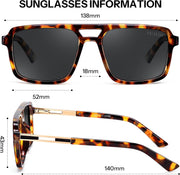 ÉÌƷͼƬ 22 | B0GLNFSYQ5 | FEISEDY Retro Aviator Polarized Square Sunglasses for Men Women B0377