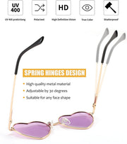 ÉÌƷͼƬ 5 | B0CGZFPWJZ | FEISEDY Polarized Heart Sunglasses for Women Men, UV400 Protection B2851