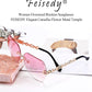 商品图片 38 | B083VRLS2Q | FEISEDY Classic Rimless Sunglasses Women Metal Frame Diamond Cutting Lens Sun Glasses B2567