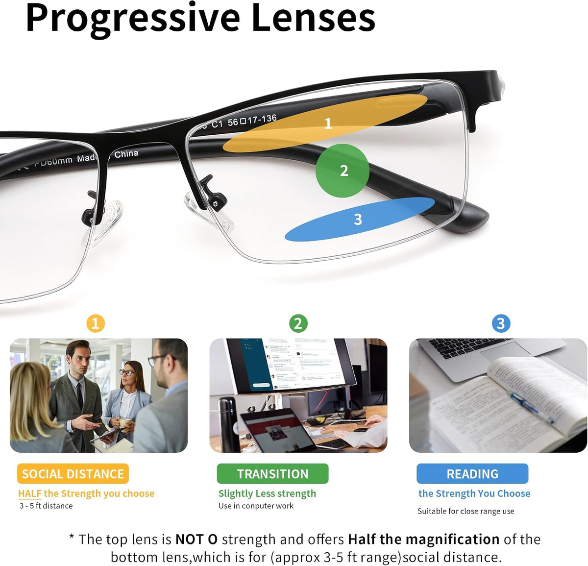 ÉÌƷͼƬ 3 | B0GKND8PKN | FEISEDY Photochromic Multifocal Progressive Reading Glasses B1388