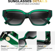 ÉÌƷͼƬ 17 | B0F8N6T6HM | FEISEDY Women's Polarized Cat Eye Sunglasses - UV400 Protection, Trendy Design for Driving & Daily Wear B0299