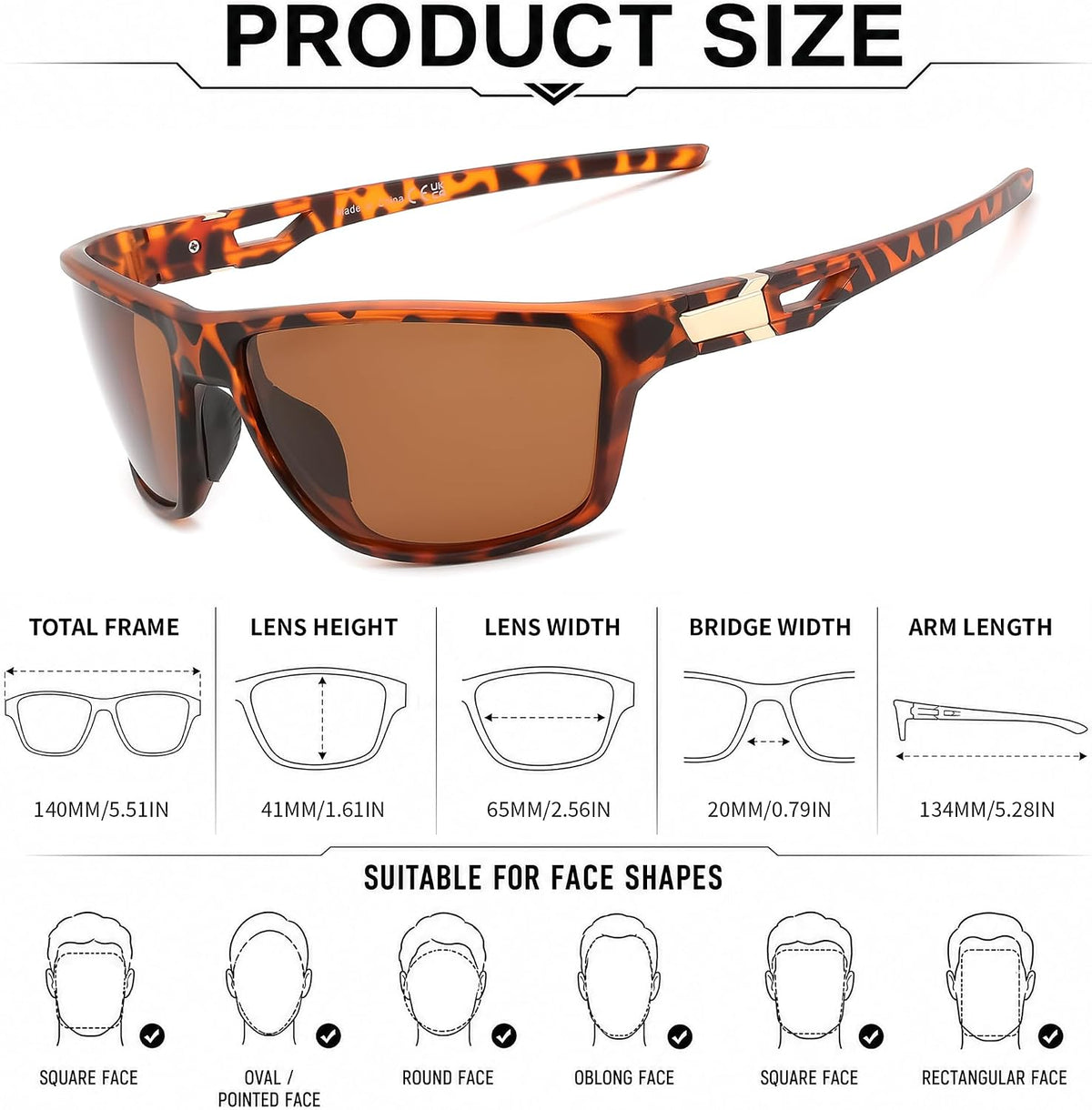 ÉÌƷͼƬ 4 | B0GZTNR5BZ | FEISEDY Sport Sunglasses Polarized UV400 Protection for Men Women B1389