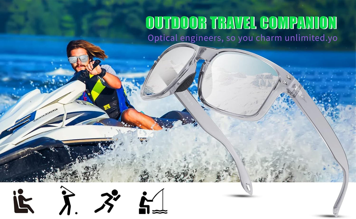 ÉÌƷͼƬ 5 | B09P11P3PC | FEISEDY Polarized Sports Sunglasses for Men Women, Classic Fishing Driving Cycling Goggles, UV400 Protection B2234