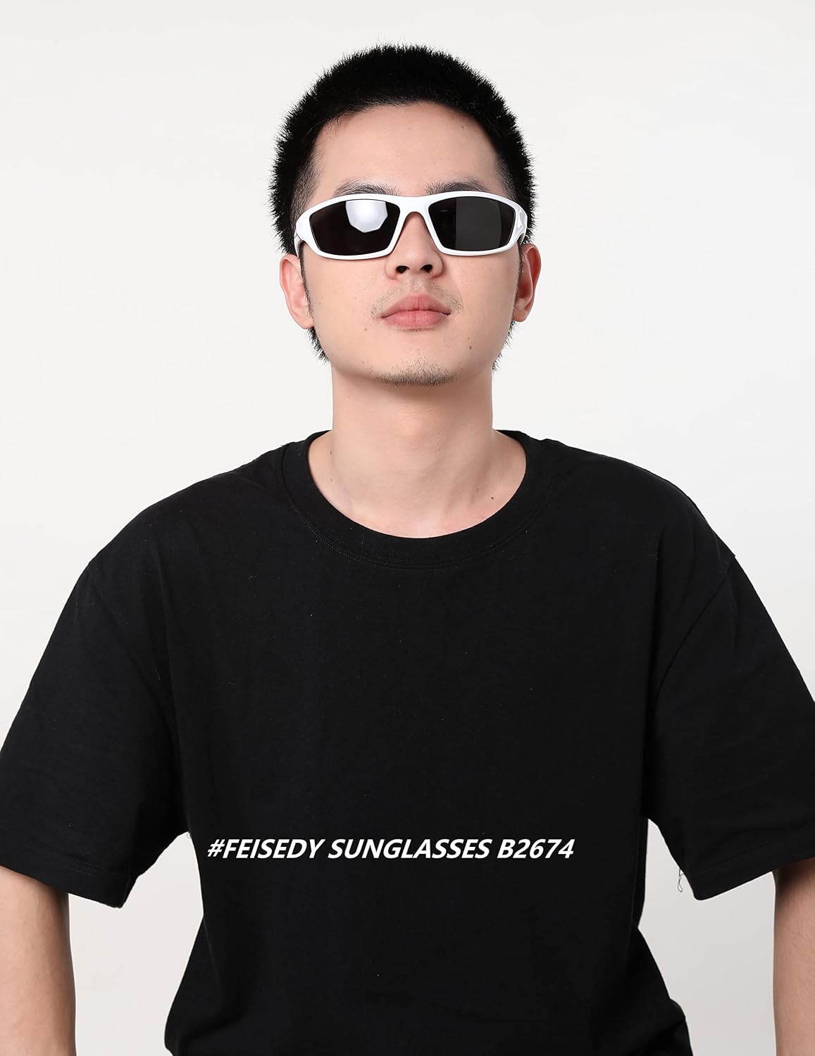 商品图片 5 | B09CT4VMCM | FEISEDY Classic Men Polarized Sports Sunglasses Night Driving Yellow Lenses Cycling Fishing Driving Glasses B2674