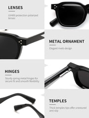ÉÌƷͼƬ 14 | B0H83DD892 | FEISEDY Retro Thick Polarized Square Sunglasses for Women Men B0458