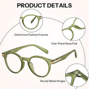ÉÌƷͼƬ 12 | B0HC6D93TL | FEISEDY Stylish Round Blue Light Blocking Glasses for Women Men B0469