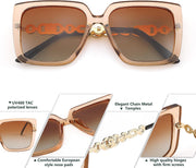 ÉÌƷͼƬ 61 | B08HVPGJW5 | FEISEDY Sunglasses Womens Trendy, Oversized Square Shades, Pearl Inlay Cat Eye Frame UV400 Protection B2625