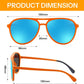 商品图片 12 | B0FY6J455M | FEISEDY Polarized Aviator Sunglasses for Men Women Trendy Sports B0324 | 100% UV400 protection, HD TAC lenses, Lightweight & durable, Driving, Hiking, Fishing, 50% recycled materials