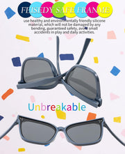 ÉÌƷͼƬ 11 | B0B3WPR65R | FEISEDY Kids Polarized Square Sunglasses for Boys Girls Vintage Shades UV Protection Trendy Classic Style Sun Glasses B2316
