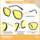 商品图片 38 | B0FQ4Y7FV6 | FEISEDY Polarized Aviator Sunglasses for Women Men Square TAC Lens B0329