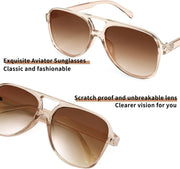 ÉÌƷͼƬ 31 | B0CB543WBD | FEISEDY Vintage Retro 70s Plastic Aviator Sunglasses Women Men Classic Large Squared Frame B2751