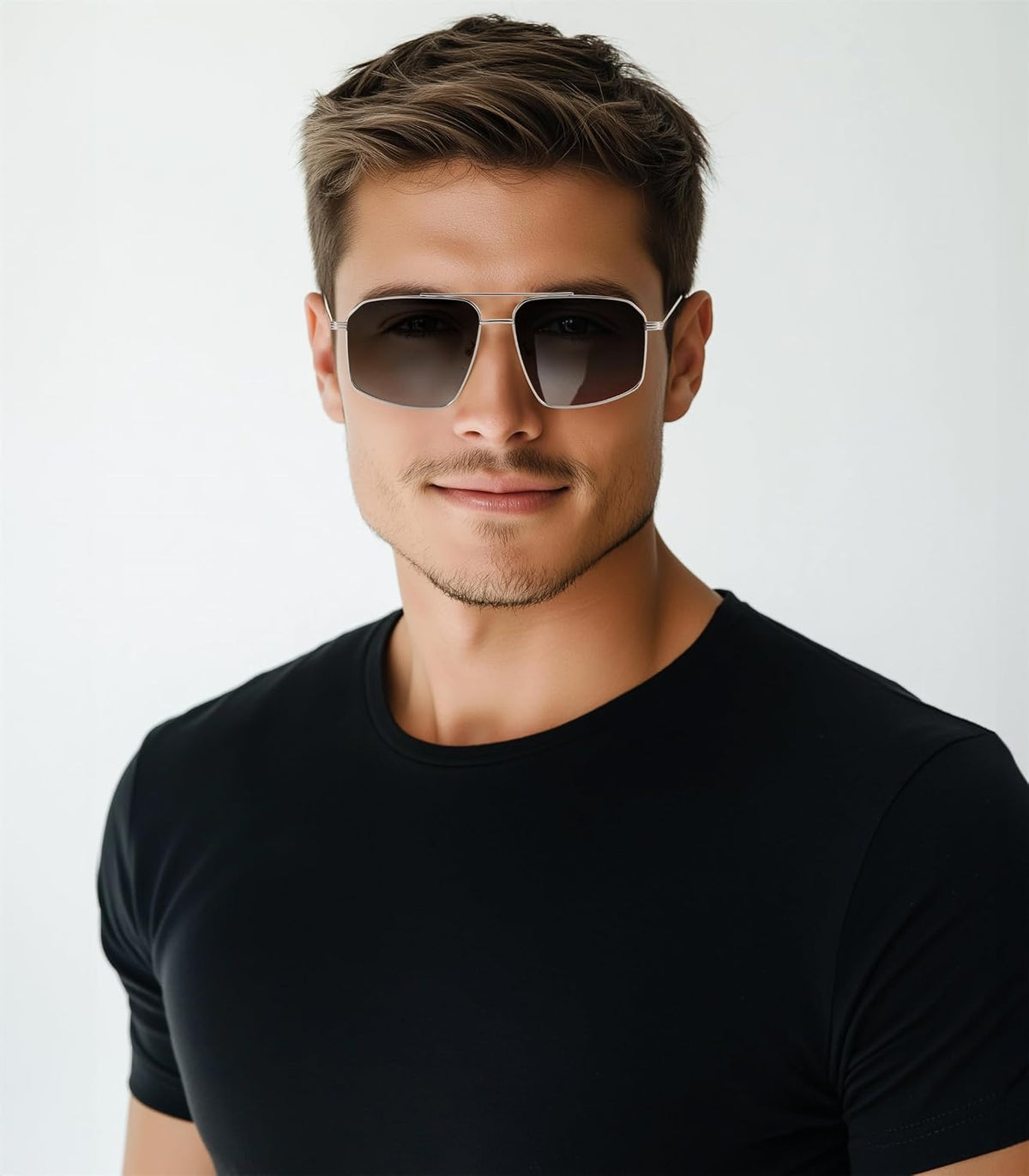 ÉÌƷͼƬ 27 | B0GQY2S7JF | FEISEDY Vintage Polarized Aviator Sunglasses Men Women Classic American Gradient Lens UV400 Protection B0273
