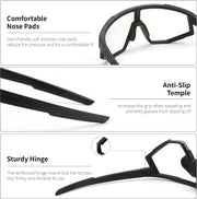 ÉÌƷͼƬ 28 | B0DFMBL68F | FEISEDY Photochromic Sports Sunglasses for Men Women Night Vision Cycling Driving Running Glasses B0233