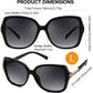 商品图片 5 | B0H8N95LQC | FEISEDY Retro Polarized Sunglasses for Women Chunky Square Frame B0464