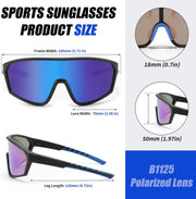ÉÌƷͼƬ 8 | B0CSJXGX3L | FEISEDY Polarized Sports Sunglasses for Men Women Cycling Running Fishing Tac Glasses UV400 Protection B1125