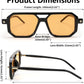 商品图片 189 | B09YTJ4FQZ | FEISEDY Vintage Square 70s Flat Aviator Sunglasses Women Men Classic Retro Stylish Frame UV400 Sunglasses B2622