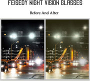 ÉÌƷͼƬ 27 | B081YY5RM3 | FEISEDY Classic Womens Night Glasses Driving Anti Glare Wrap Around Yellow Sunglasses B2548