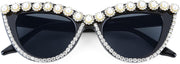 ÉÌƷͼƬ 34 | B0BZ7YMM4F | FEISEDY Oversized Women Cat Eye Rhinestone Sunglasses Costume Party B2360