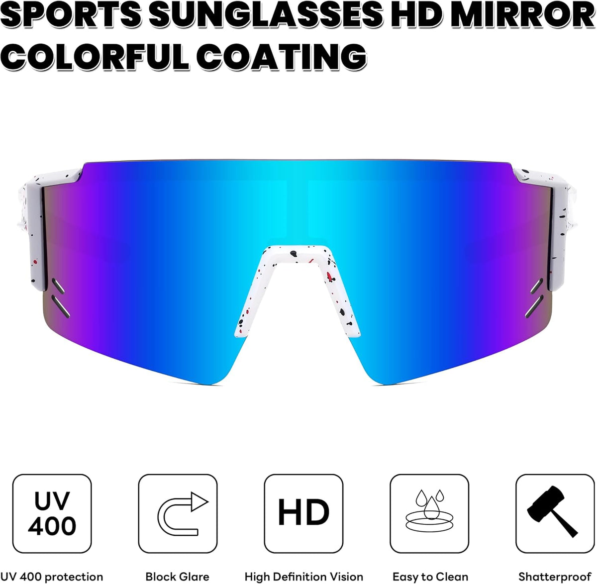 ÉÌƷͼƬ 14 | B0CCJ9N8C5 | FEISEDY Kids Sports Sunglasses UV400 for Youth, Ages 8-16 B0048