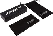 ÉÌƷͼƬ 55 | B077GMJCV8 | FEISEDY Women Sparkling Crystal Sunglasses Oversized Square Thick Frame B2283