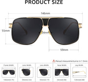 ÉÌƷͼƬ 24 | B0FLQ31HK3 | FEISEDY Sunglasses Mens Oversized Retro Metal Steampunk Shades Sunnies Fishing Driving B0272