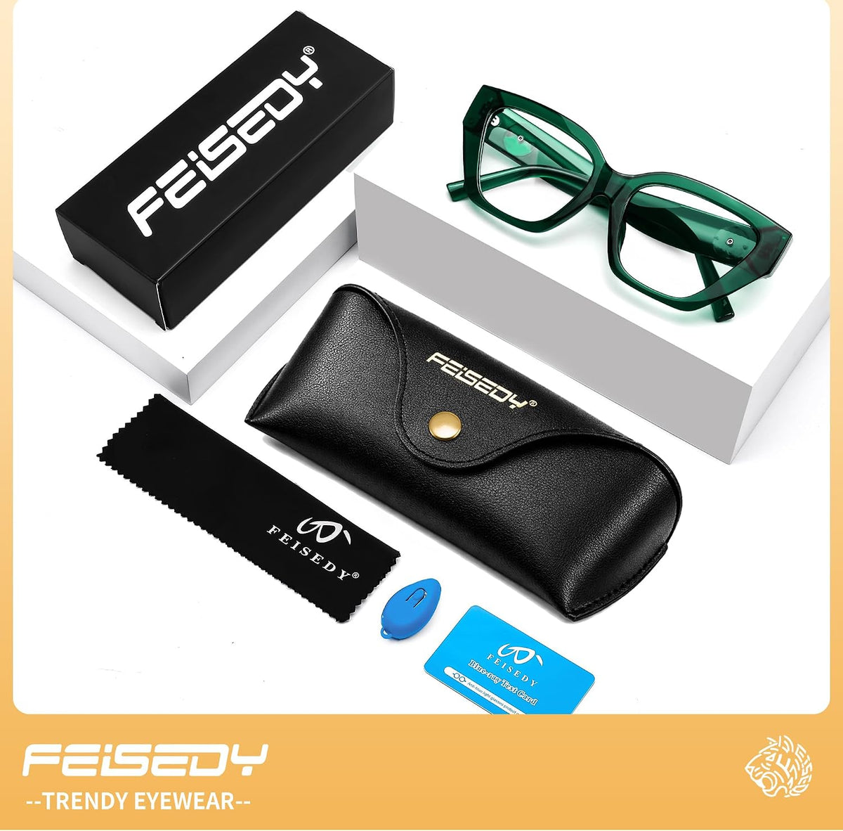 ÉÌƷͼƬ 14 | B0GQZ778YS | FEISEDY Women Cat Eye Blue Light Blocking Glasses for Women B0350