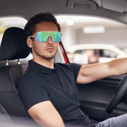 ÉÌƷͼƬ 33 | B0CWTZ9491 | FEISEDY Fashion Polarized Sunglasses Oversized One Piece Reflective Lens Sports Sun Glasses B0122