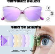 ÉÌƷͼƬ 88 | B0871BKMTN | FEISEDY Oversized Polarized Sunglasses - UV400 Protection, Square Fashion Sun Glasses for Outdoor & Daily B2600