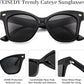 商品图片 4 | B0CJNSZC8B | FEISEDY Trendy Polarized Sunglasses, Retro Cateye Frame for Women, UV400 Protection Shades B0009