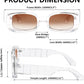 商品图片 10 | B0B12FXZW5 | FEISEDY Rectangle Sunglasses for Women Men Retro Y2k 90s Thick Frame Chunky Square Sunglasses UV400 Protection B2307