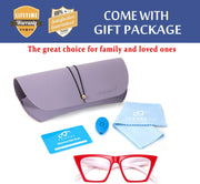 ÉÌƷͼƬ 7 | B08VNQPH3Y | FEISEDY Square Cat Eye Reading Glasses Blue Light Blocking Women Fashion Cateye Reader Anti Glare Digital Eyestrain B2604