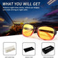 商品图片 81 | B081YY5RM3 | FEISEDY Classic Womens Night Glasses Driving Anti Glare Wrap Around Yellow Sunglasses B2548