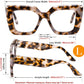 商品图片 7 | B0CSS4158B | FEISEDY Oversized Square Blue Light Blocking Glasses for Women Men Fashion Computer Glasses Reduce Eye Strain B0111