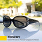 商品图片 5 | B0FZT6D16L | FEISEDY Women's Polarized Sunglasses Wrap Around Rhinestone Design Fashion Sunnies UV400 Protection B1091