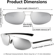 ÉÌƷͼƬ 13 | B0D22TVRVN | FEISEDY Vintage Sunglasses Men Polarized, Aviator Metal Frame Lightweight, Driving Fishing Running B0057