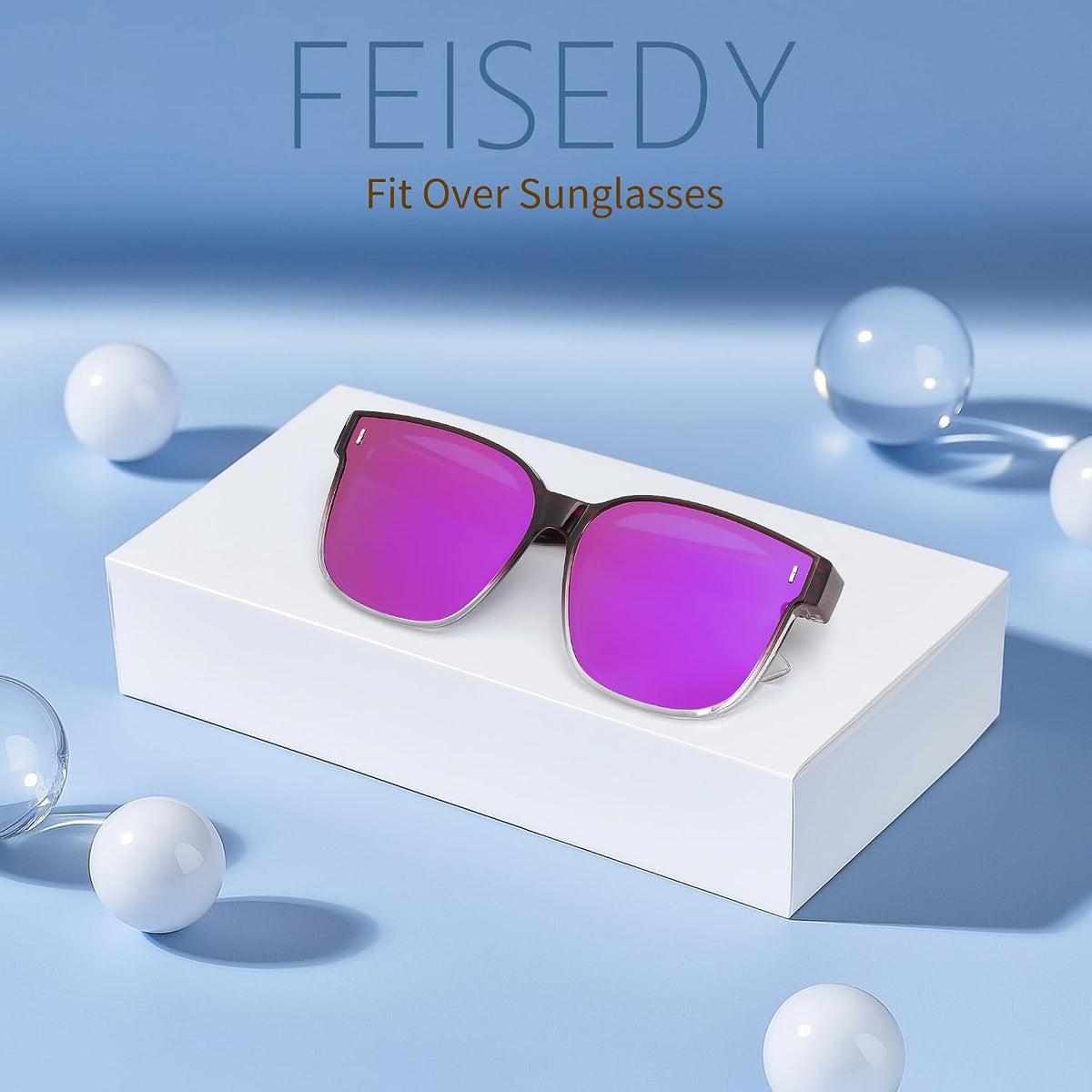 ÉÌƷͼƬ 41 | B0DS5D4WB4 | FEISEDY Sunglasses That Fit Over Glasses for Women Men UV400 B0269