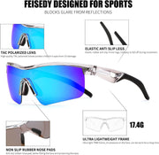 ÉÌƷͼƬ 162 | B07JZ18KMZ | FEISEDY Kids Polarized Sports Sunglasses, TR90 UV400 Baseball Cycling